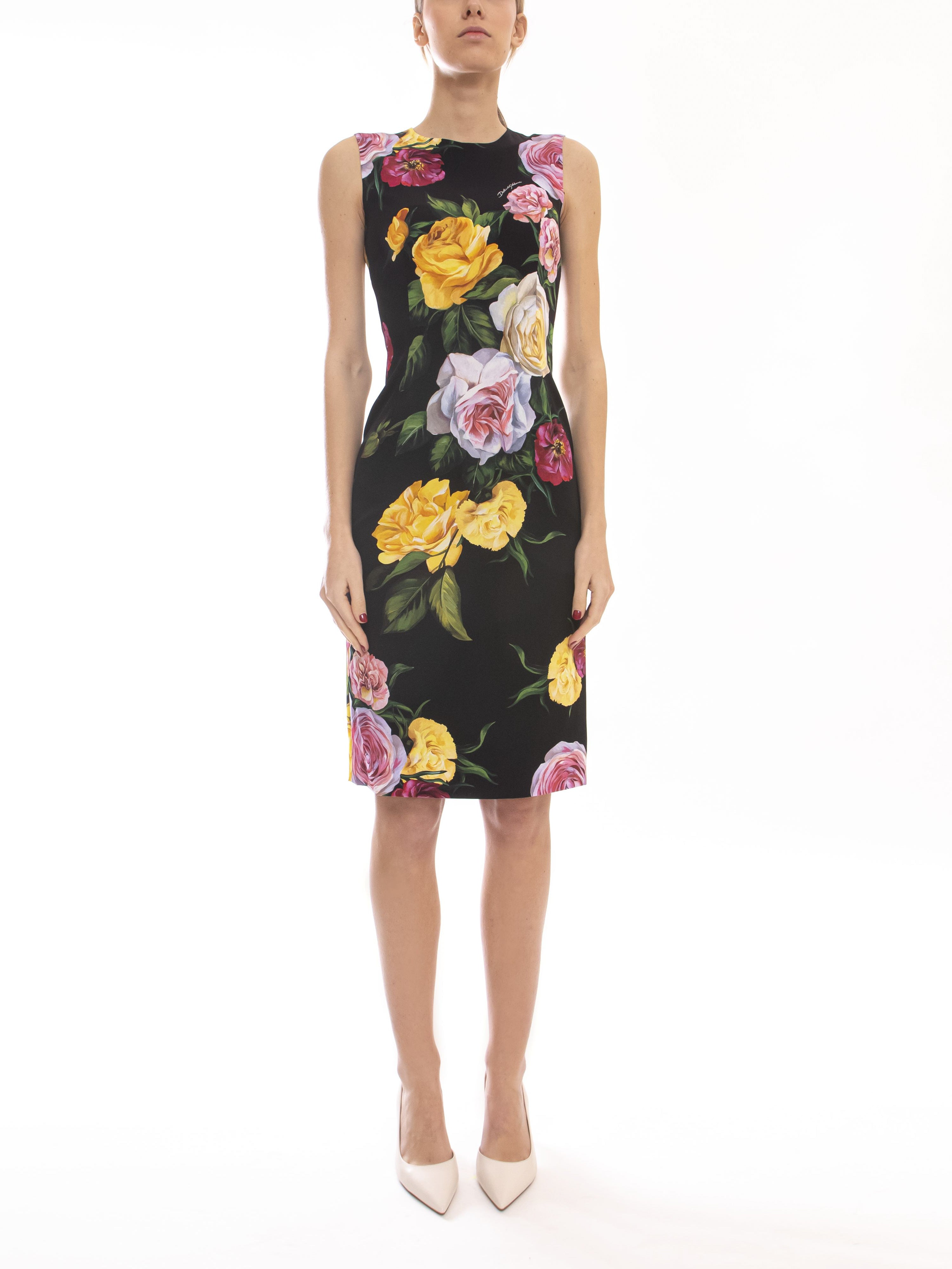 Dolce & Gabbana Abito HN5IY PEONIE ROSE F.NERO