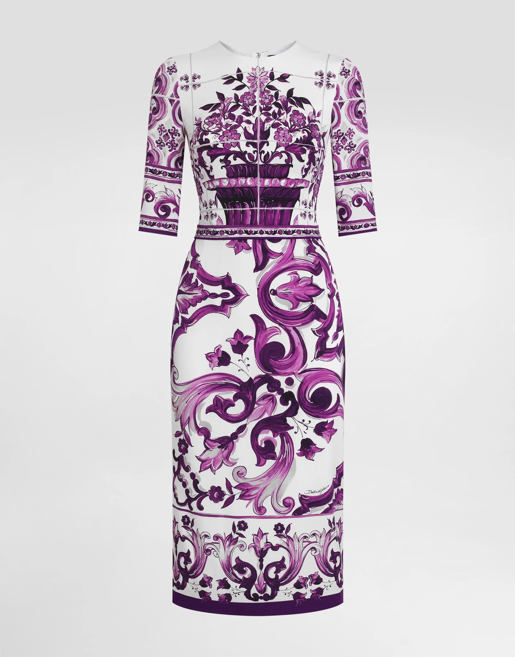 Dolce & Gabbana Abito IP3TN MIX MAIOLICA VIOLA