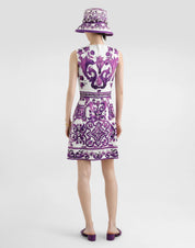 Dolce & Gabbana Abito IP3TN MIX MAIOLICA VIOLA