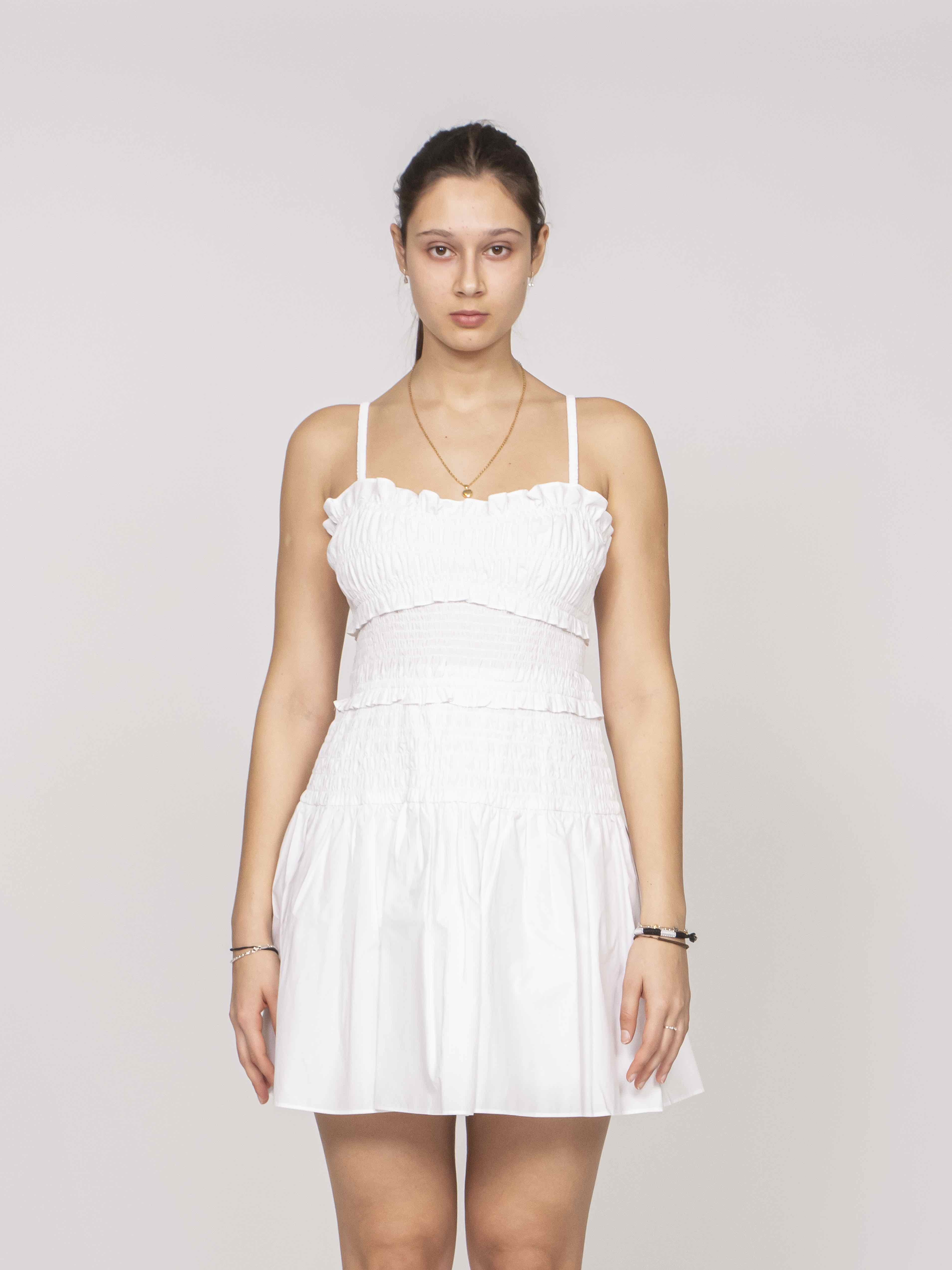 Michael Kors Abito Poplin 100 WHITE