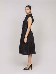 Michael Kors Abito Poplin Midi 001 BLACK