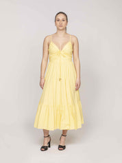Michael Kors Abito Poplin Midi 744 LEMON