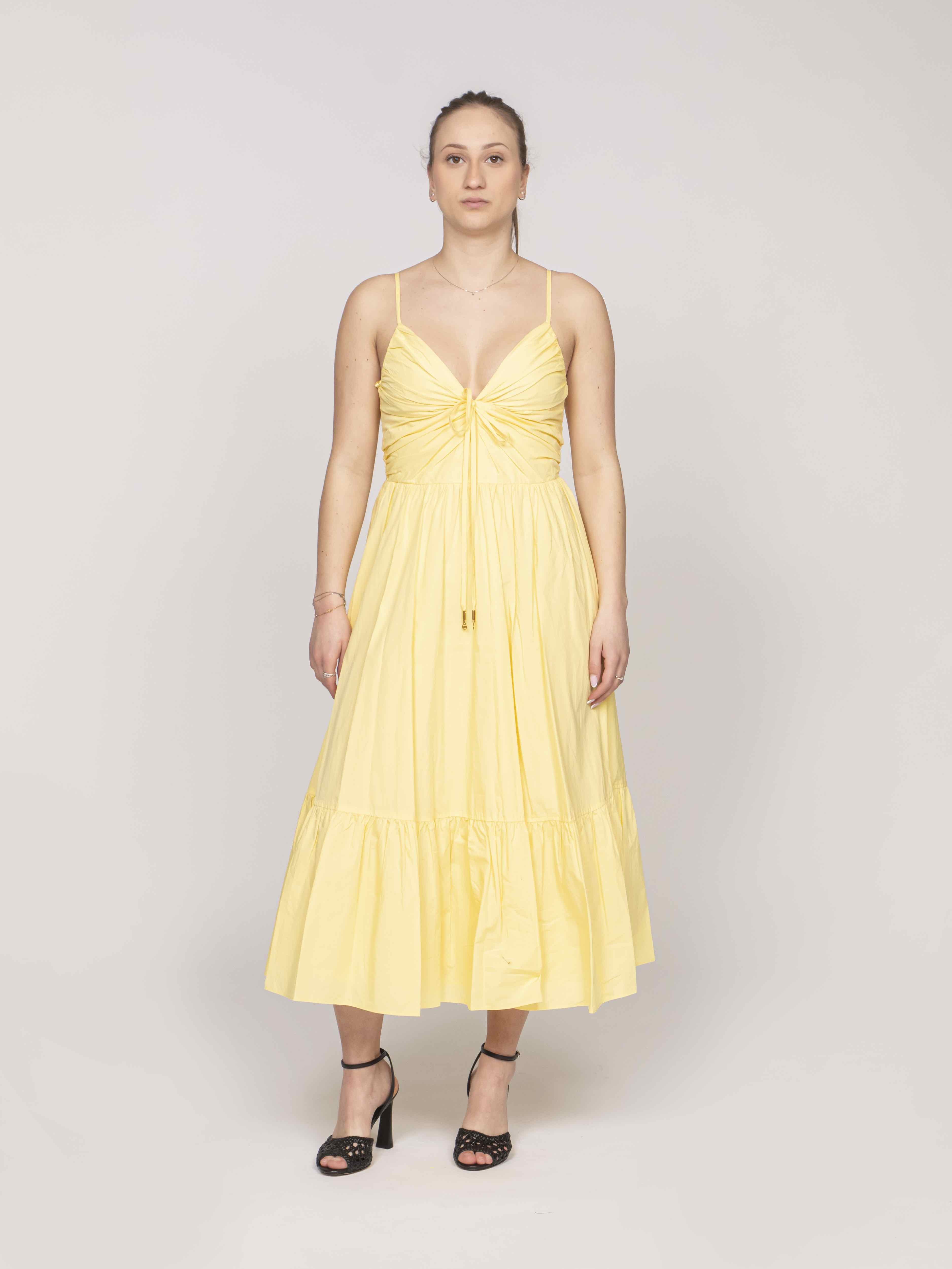 Michael Kors Abito Poplin Midi 744 LEMON