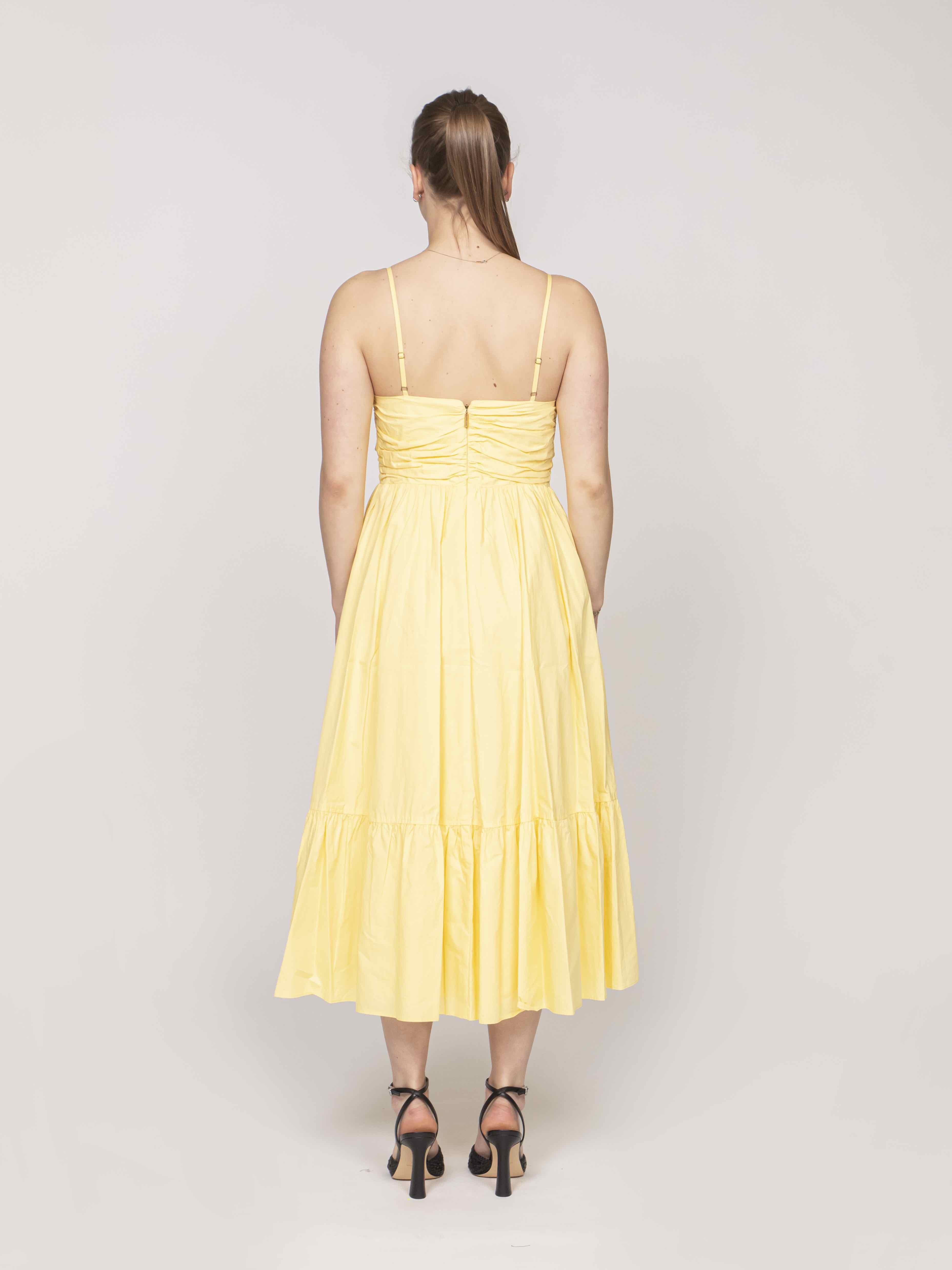 Michael Kors Abito Poplin Midi 744 LEMON