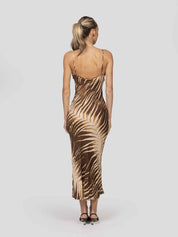 Just Cavalli Abito Raso 751 TIGER SABBIA