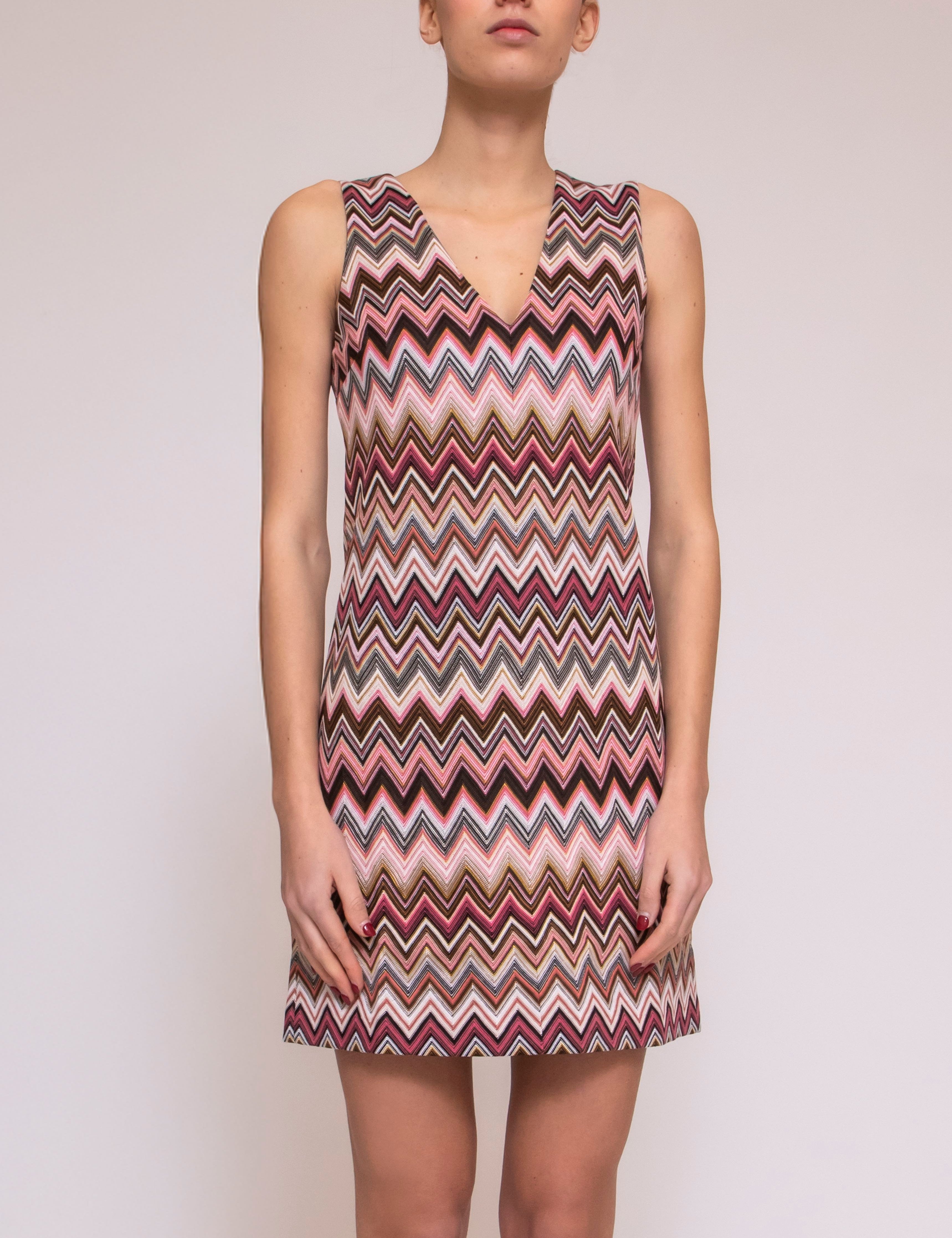 Missoni Abito Sleeveless S91N6 MULTI RED