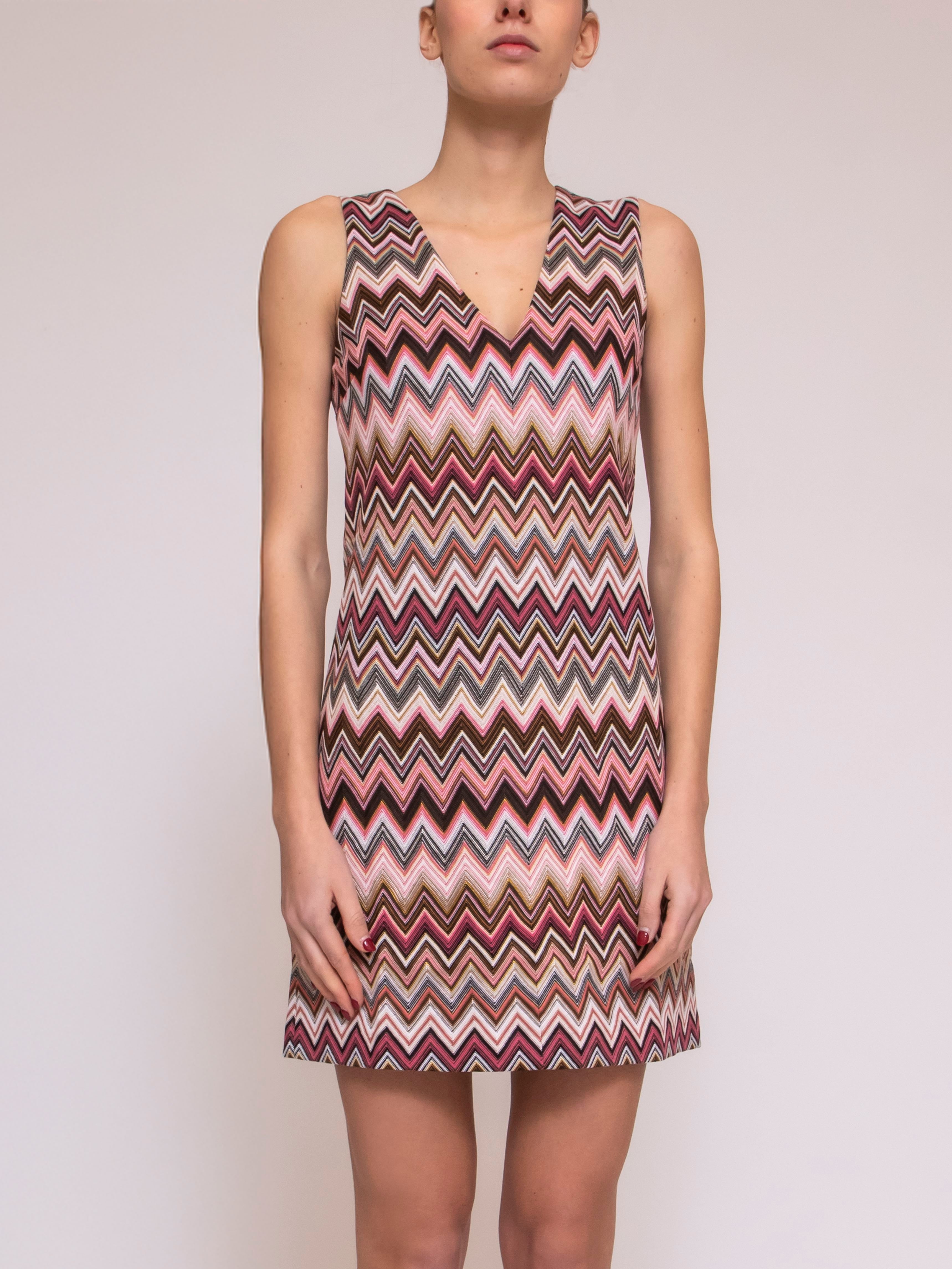 Missoni Abito Sleeveless S91N6 MULTI RED