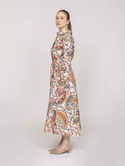 Etro Abito X0801 STAMPA F.DO BIANCO