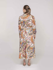 Etro Abito X0801 STAMPA F.DO BIANCO