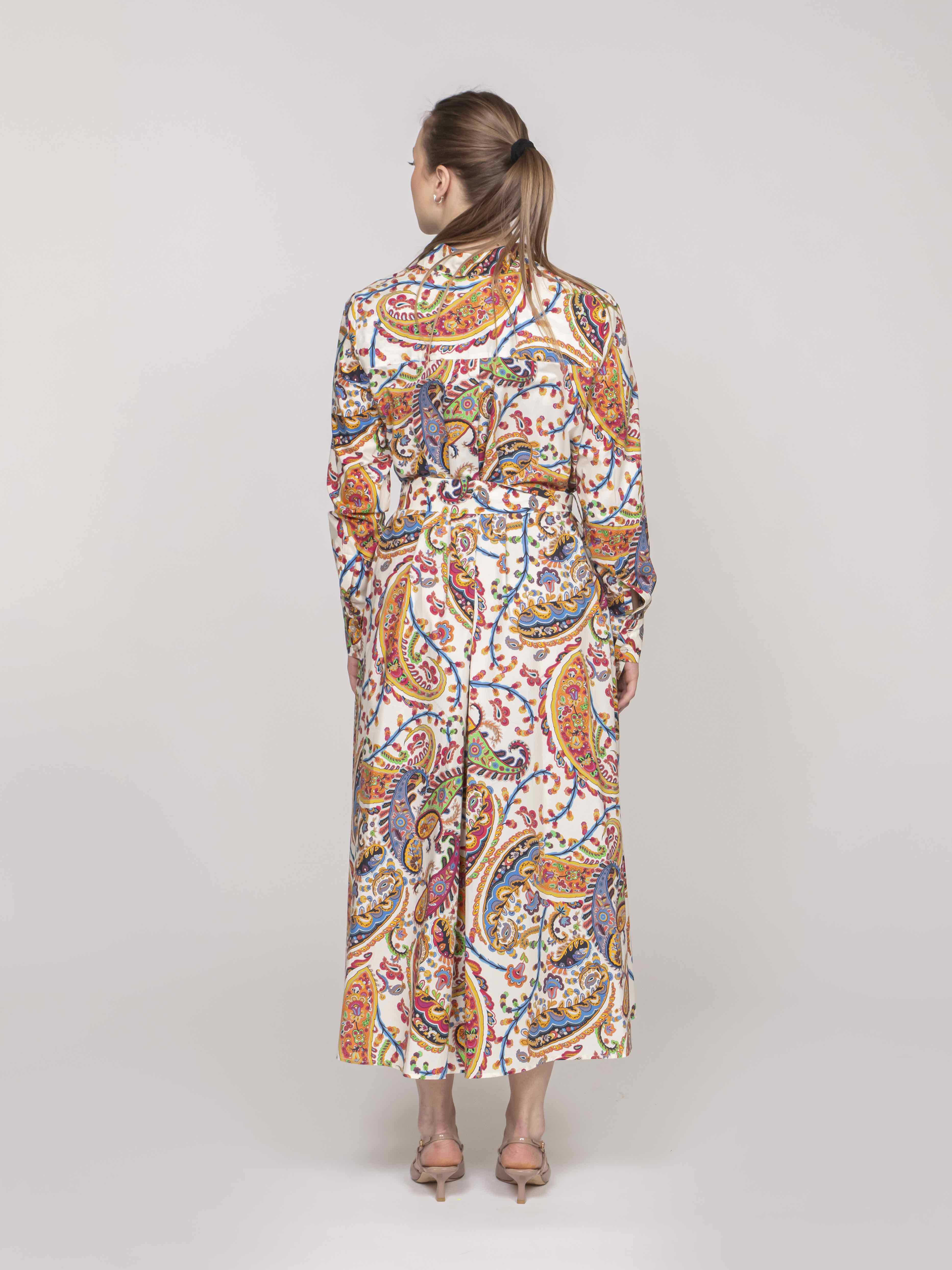 Etro Abito X0801 STAMPA F.DO BIANCO