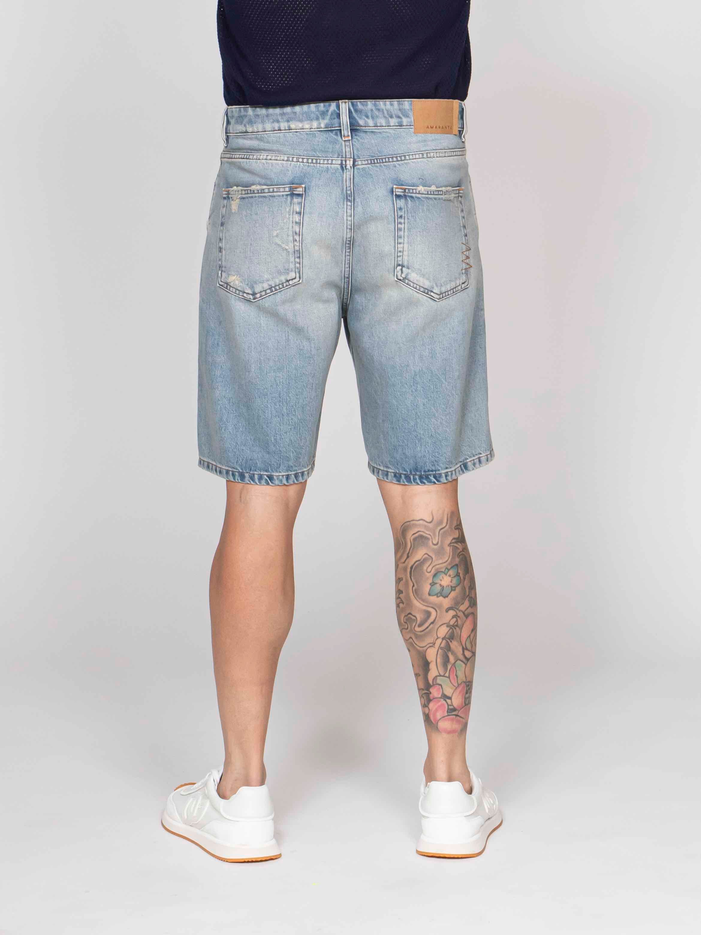 Amaranto Bermuda A DENIM CHIARO