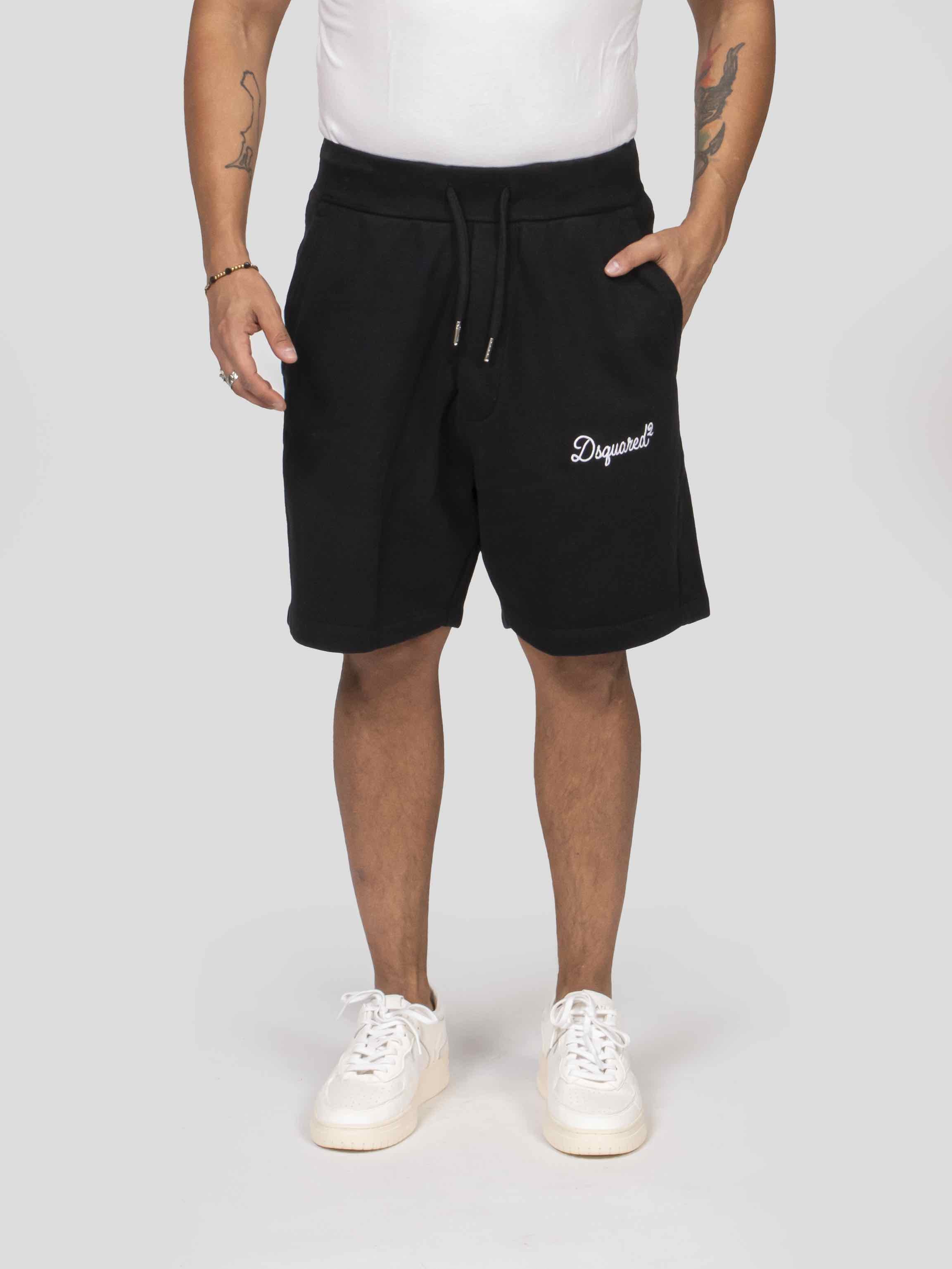 Dsquared2 Bermuda In Felpa 900 BLACK