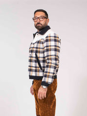 Dsquared2 Blouson Western 001F WHITE/OCHRE/BLACK