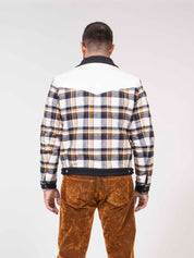 Dsquared2 Blouson Western 001F WHITE/OCHRE/BLACK