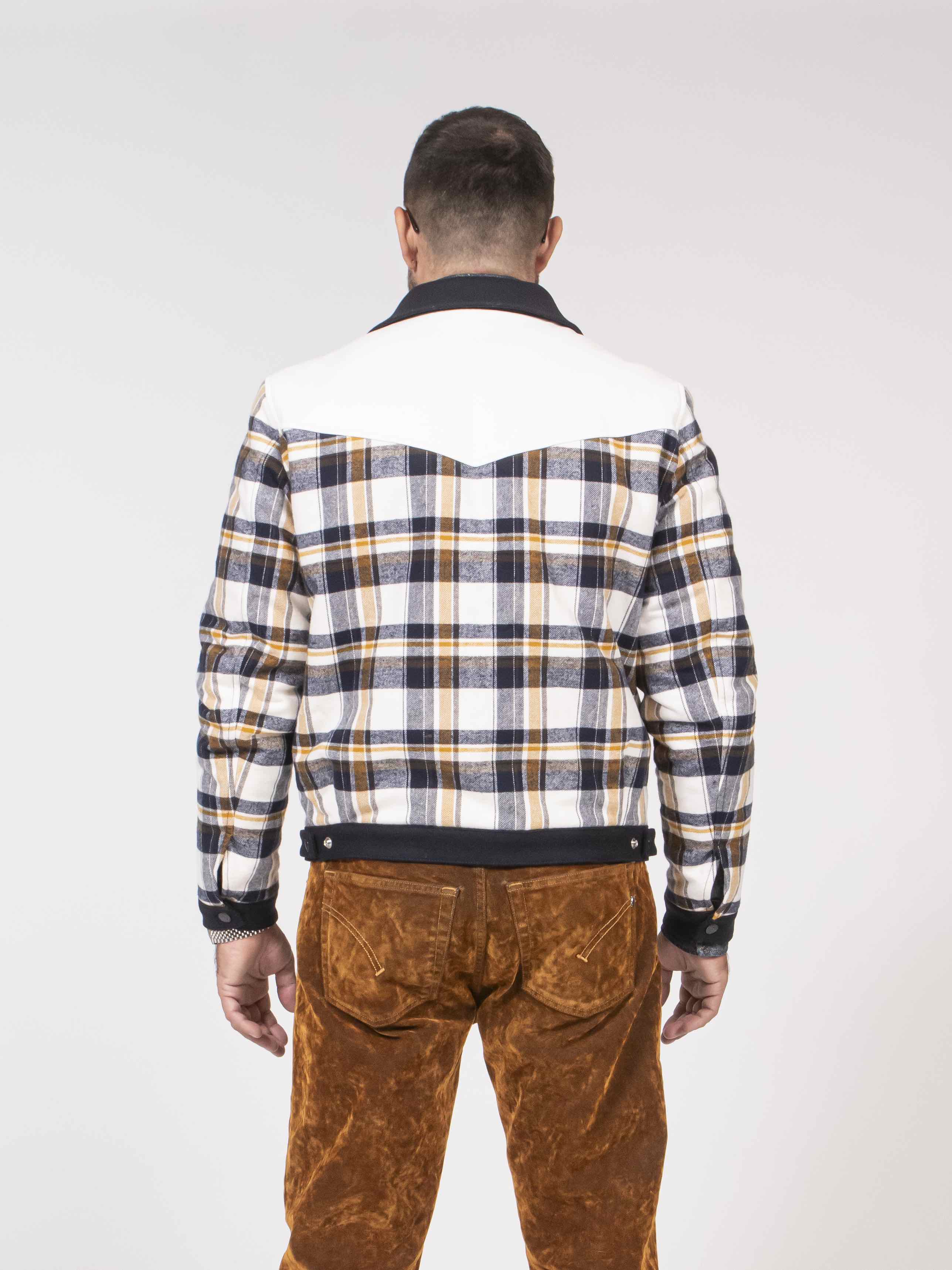 Dsquared2 Blouson Western 001F WHITE/OCHRE/BLACK