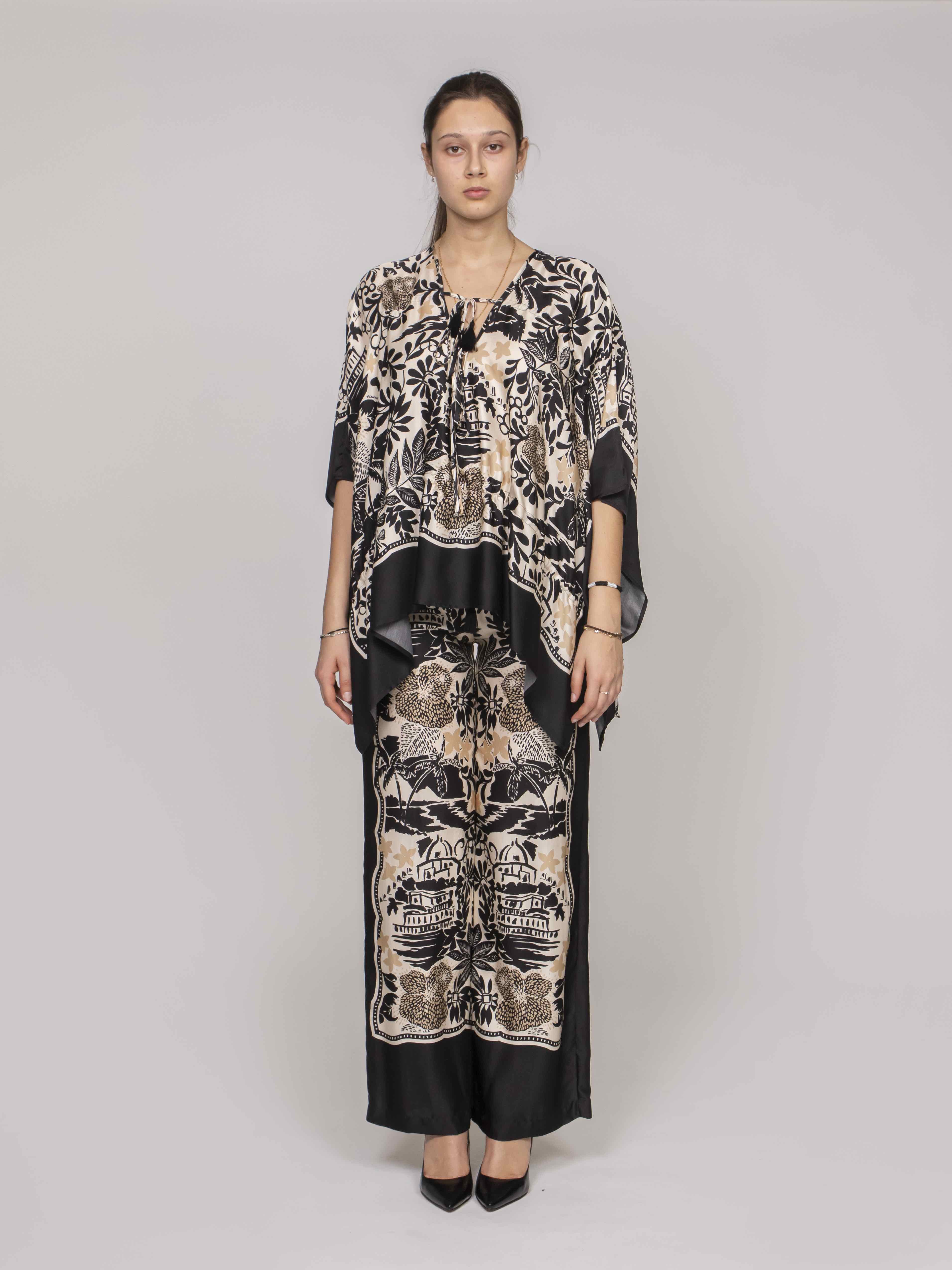 Ermanno Firenze Blusa 39399 MANDORLA SC/ECRU/NERO