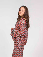 Missoni Blusa S4175 RED BLACK