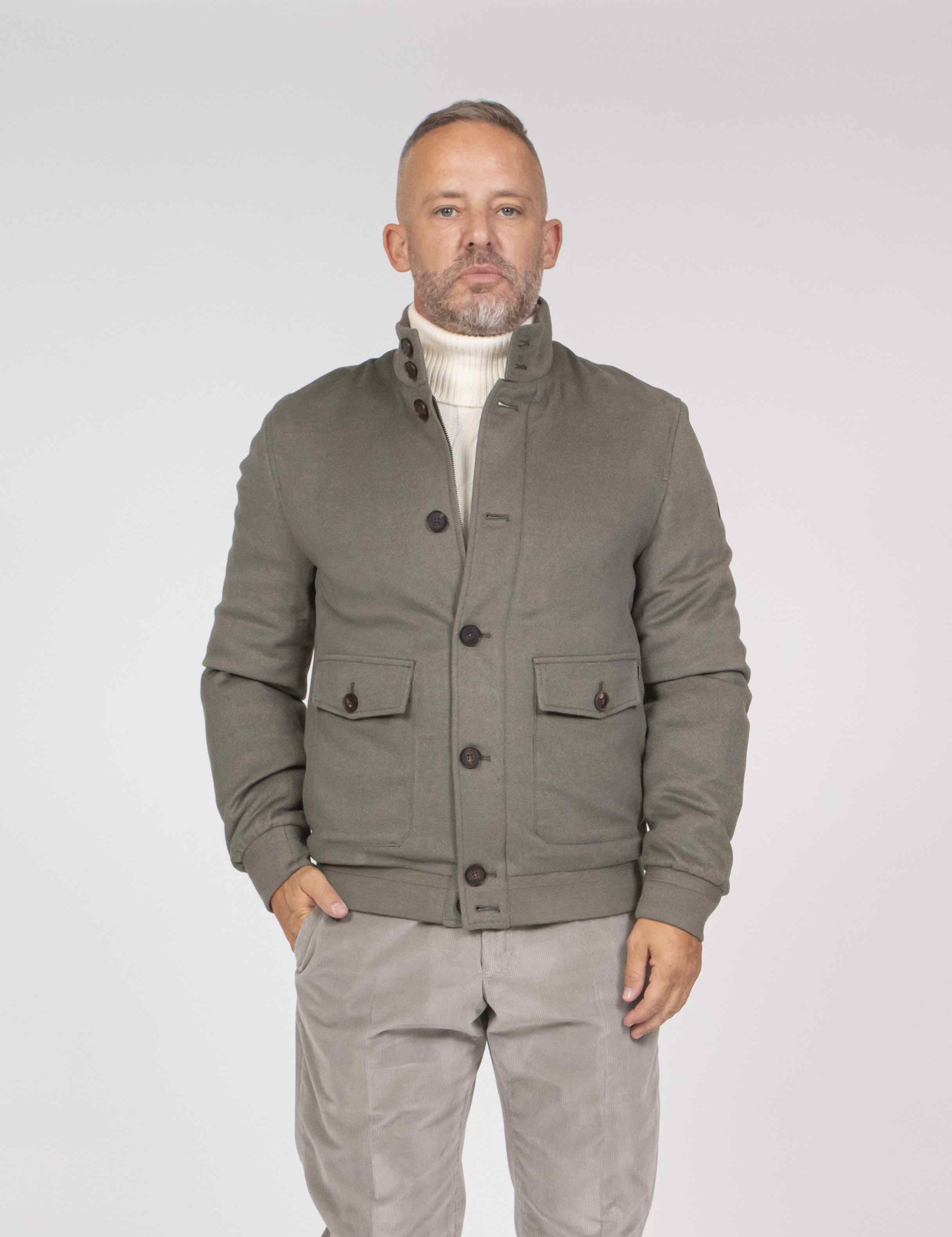 Duno Bomber Collo In Piedi 321 OLIVA