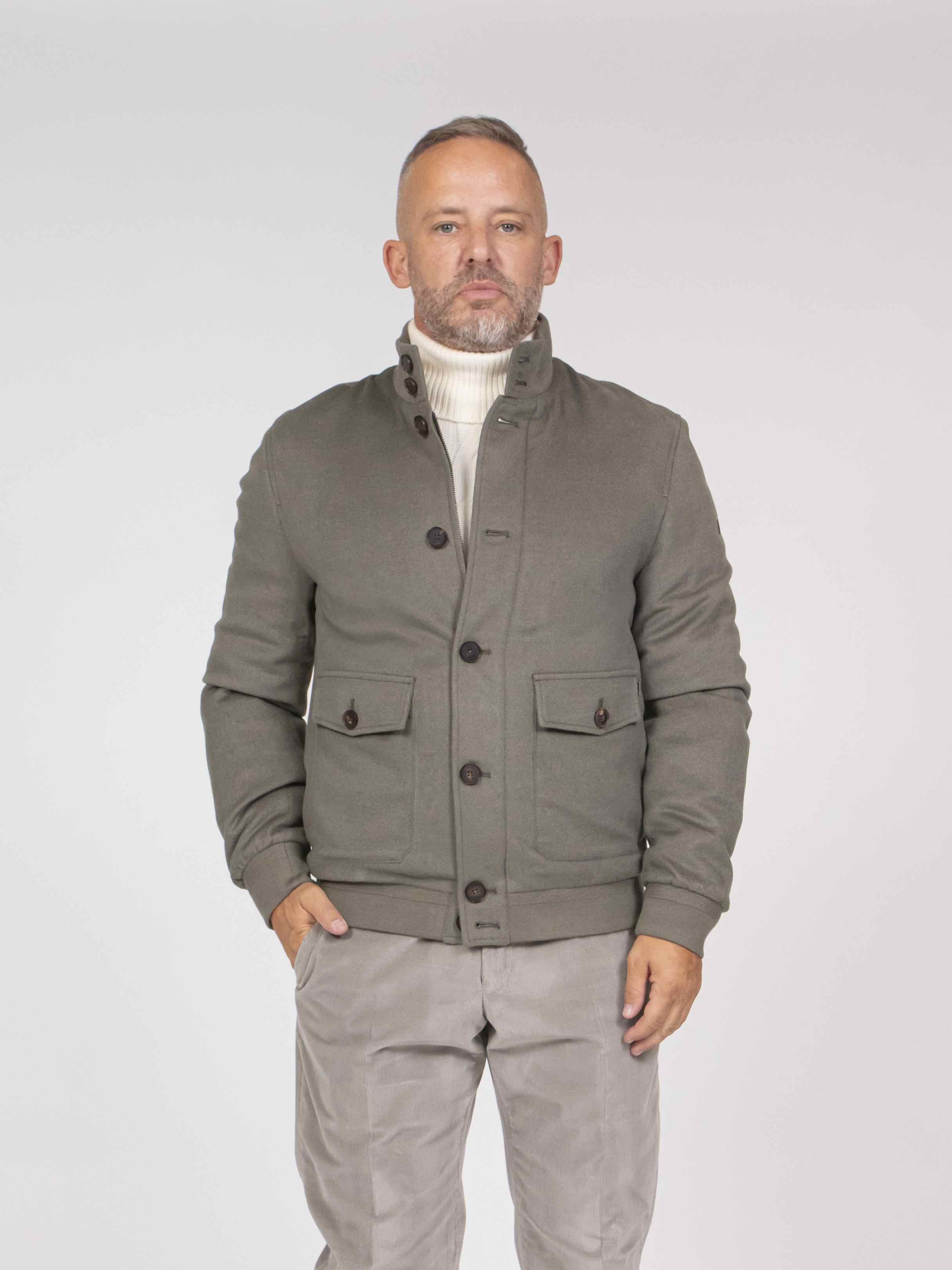 Duno Bomber Collo In Piedi 321 OLIVA