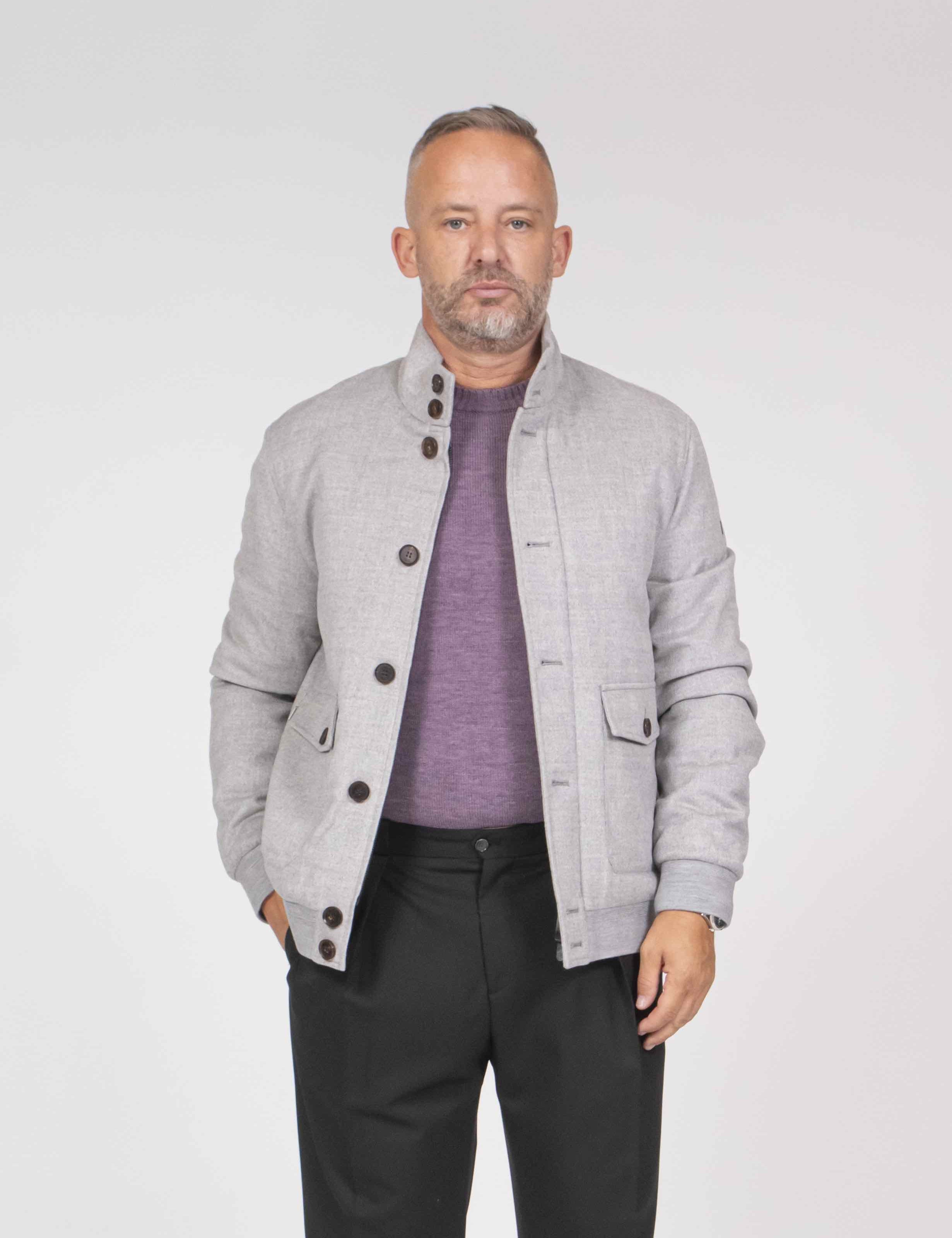 Duno Bomber Collo In Piedi 402 GRIGIO CEMENTO