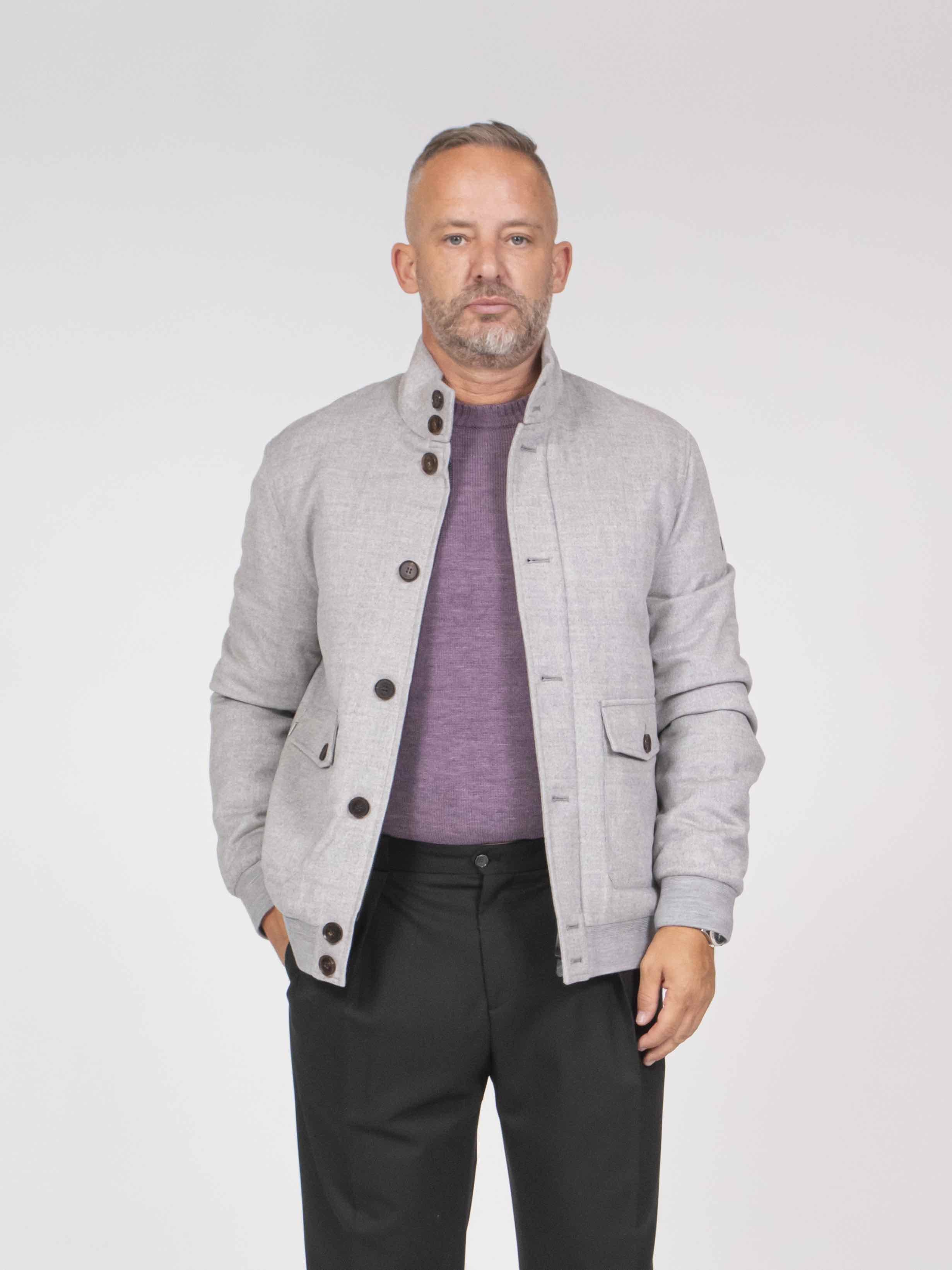 Duno Bomber Collo In Piedi 402 GRIGIO CEMENTO