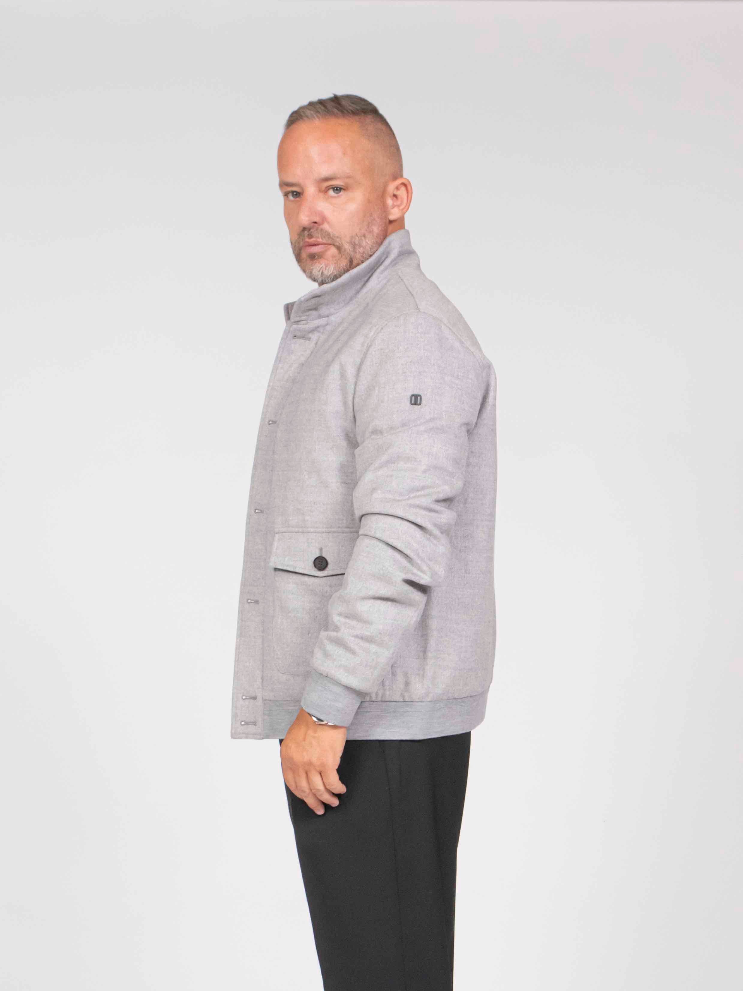 Duno Bomber Collo In Piedi 402 GRIGIO CEMENTO
