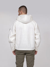 Stone Island Bomber con Cappuccio V0093 AVORIO