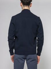Fay Bomber In Felpa U808 BLU DENIM