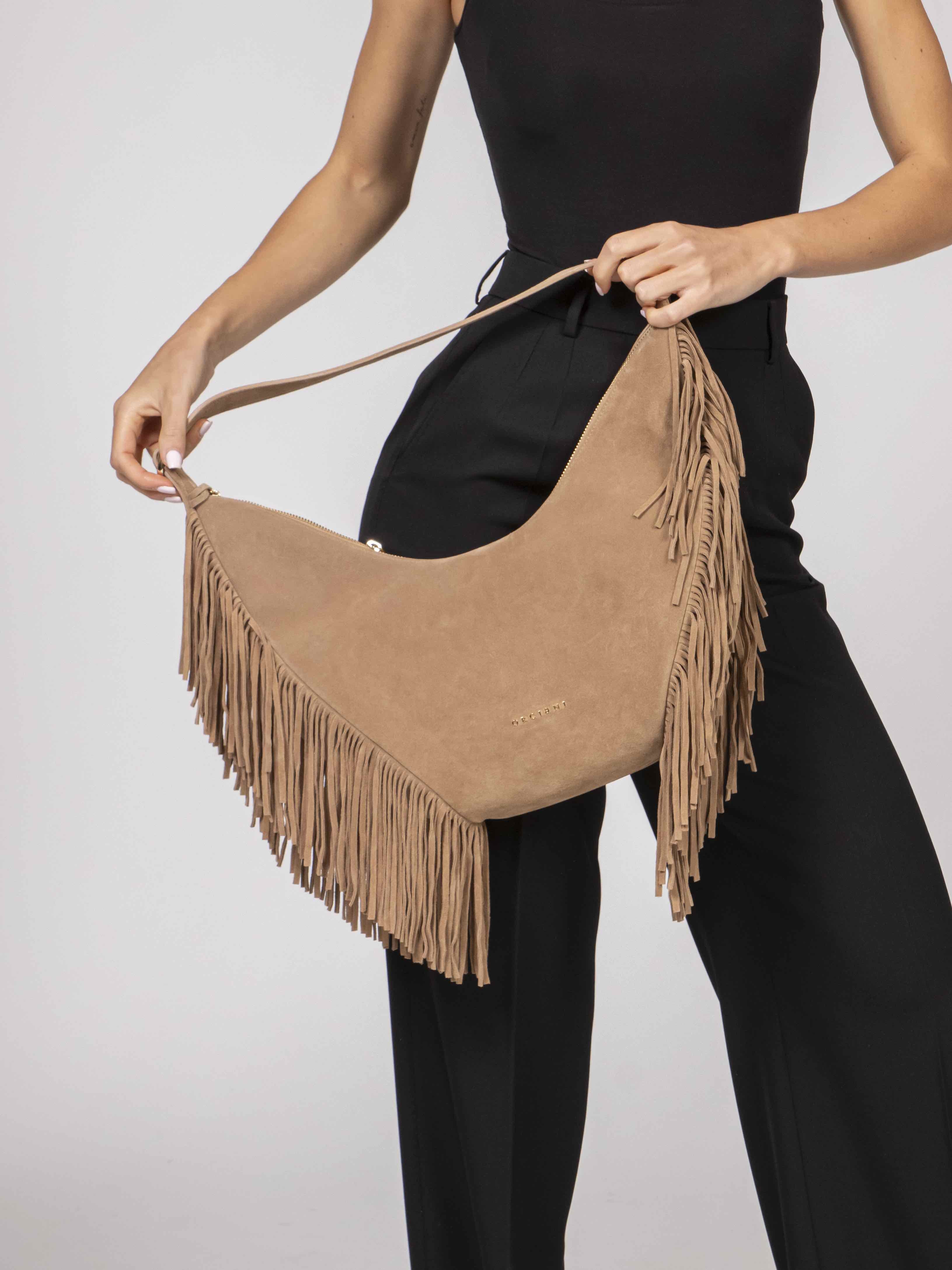 Orciani Borsa Hobo Peach BIS BEIGE