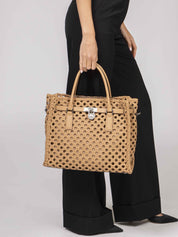 Michael Kors Borsa Lg Satchel 198 PEANUT