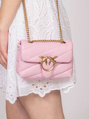 Pinko Borsa Love Puff Baby P26Q ROSA CHIARO-ANTIQUE GOLD