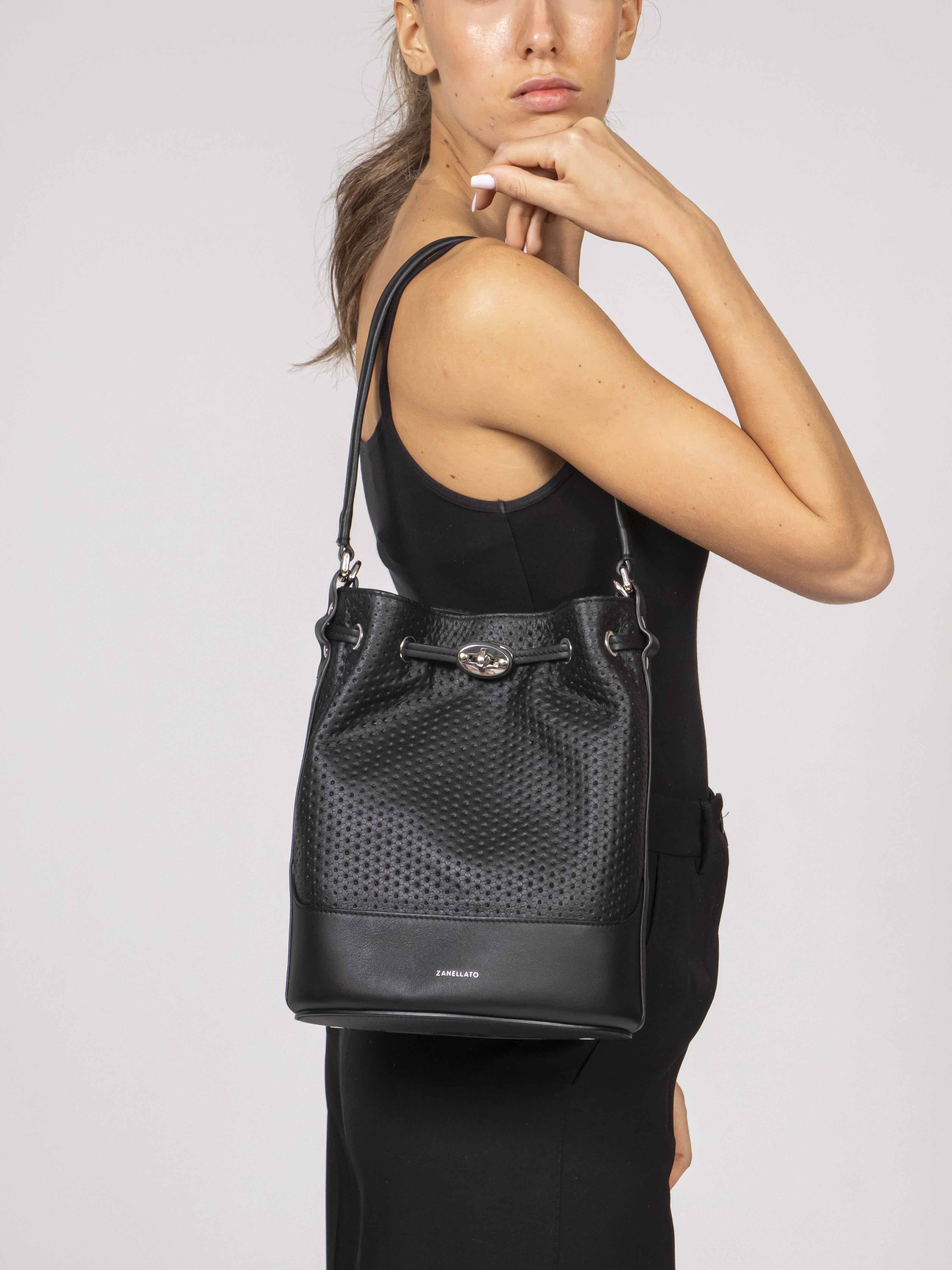 Zanellato Borsa Monda' Casa Venissa Z0001 BLACK NERO