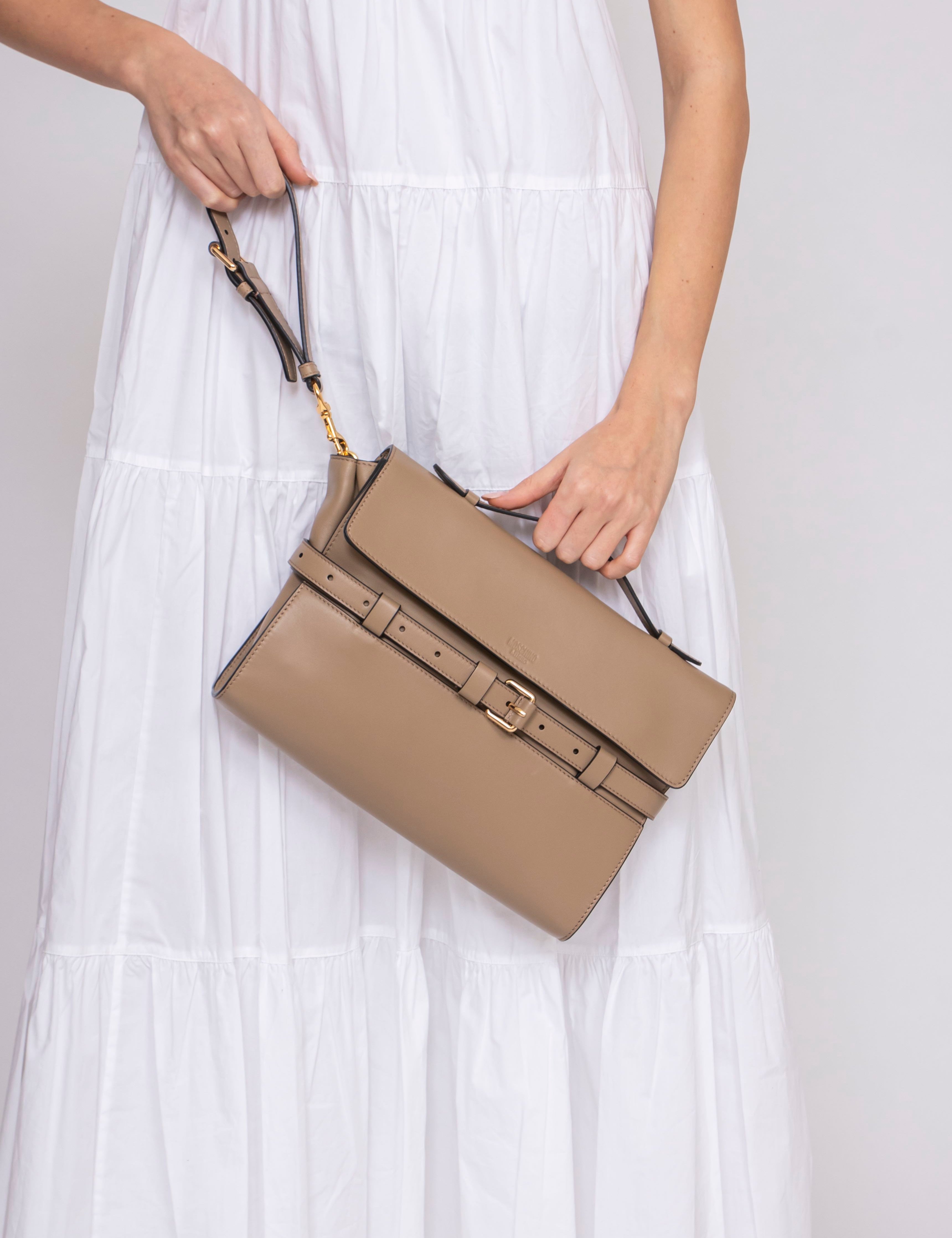 Moschino Borsa Nappa 104 BEIGE