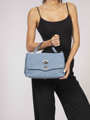 Zanellato Borsa Postina  Vimini Z0532 BLUE ADRIATICO