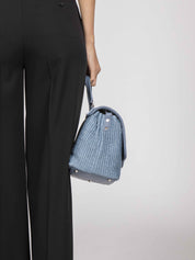 Zanellato Borsa Postina  Vimini Z0532 BLUE ADRIATICO