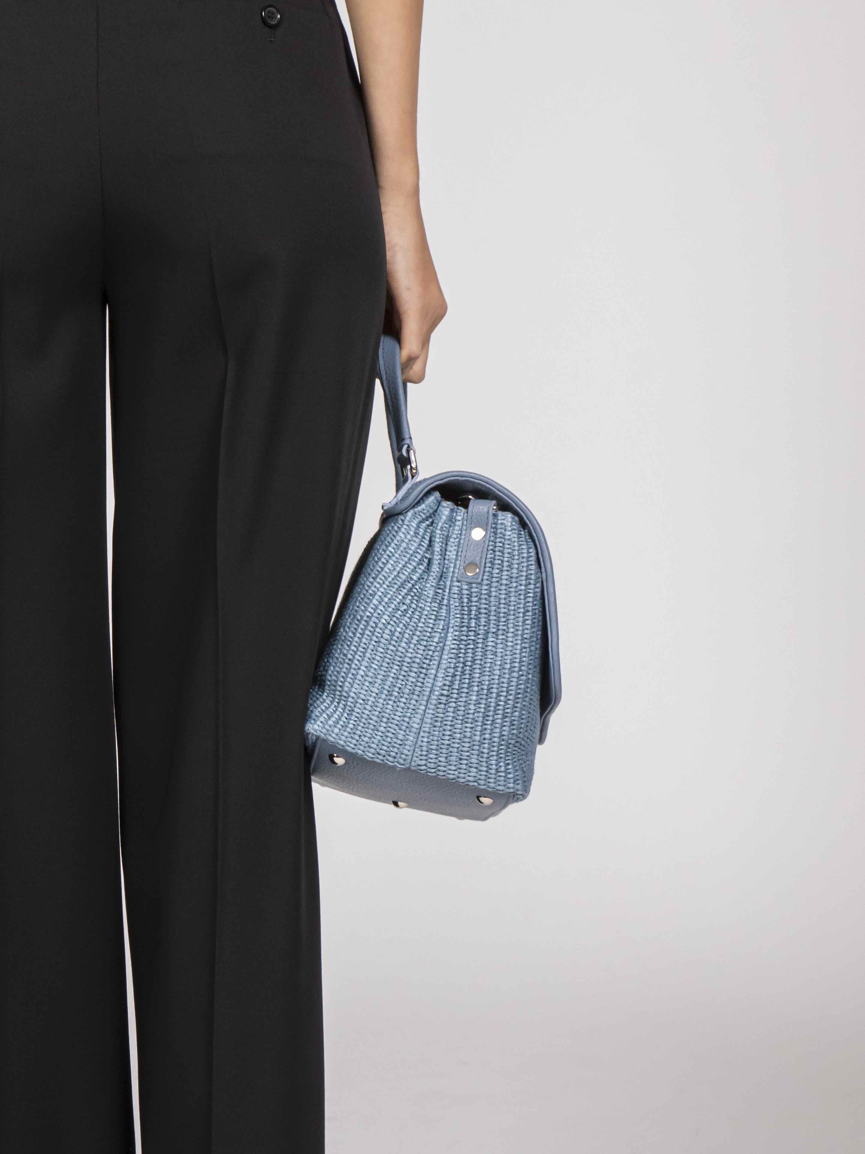 Zanellato Borsa Postina  Vimini Z0532 BLUE ADRIATICO