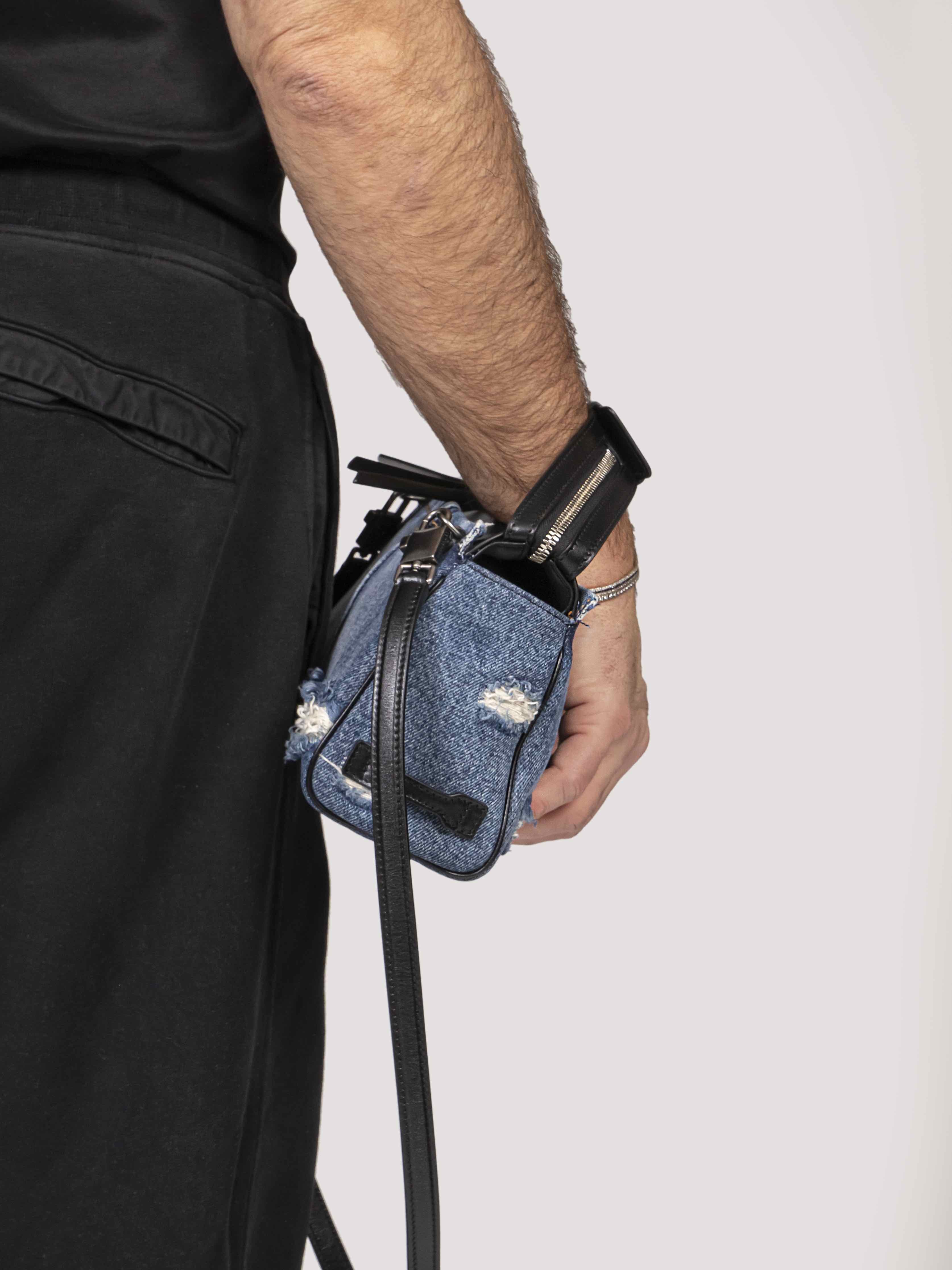 Dolce & Gabbana Borsa Tracolla Denim 8E670 BLU/NERO