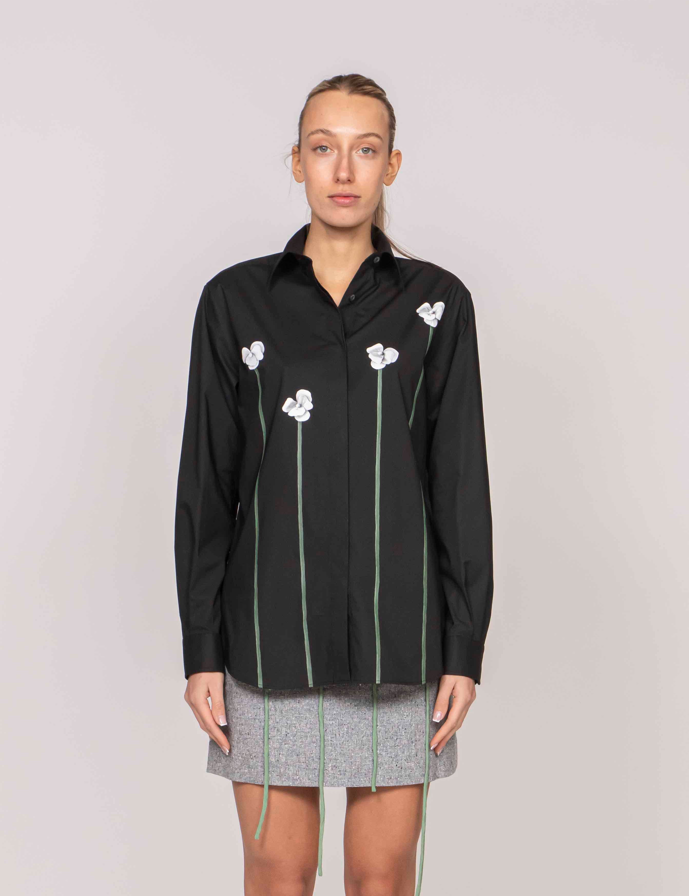 Moschino Camicia 1555 FANTASIA NERO