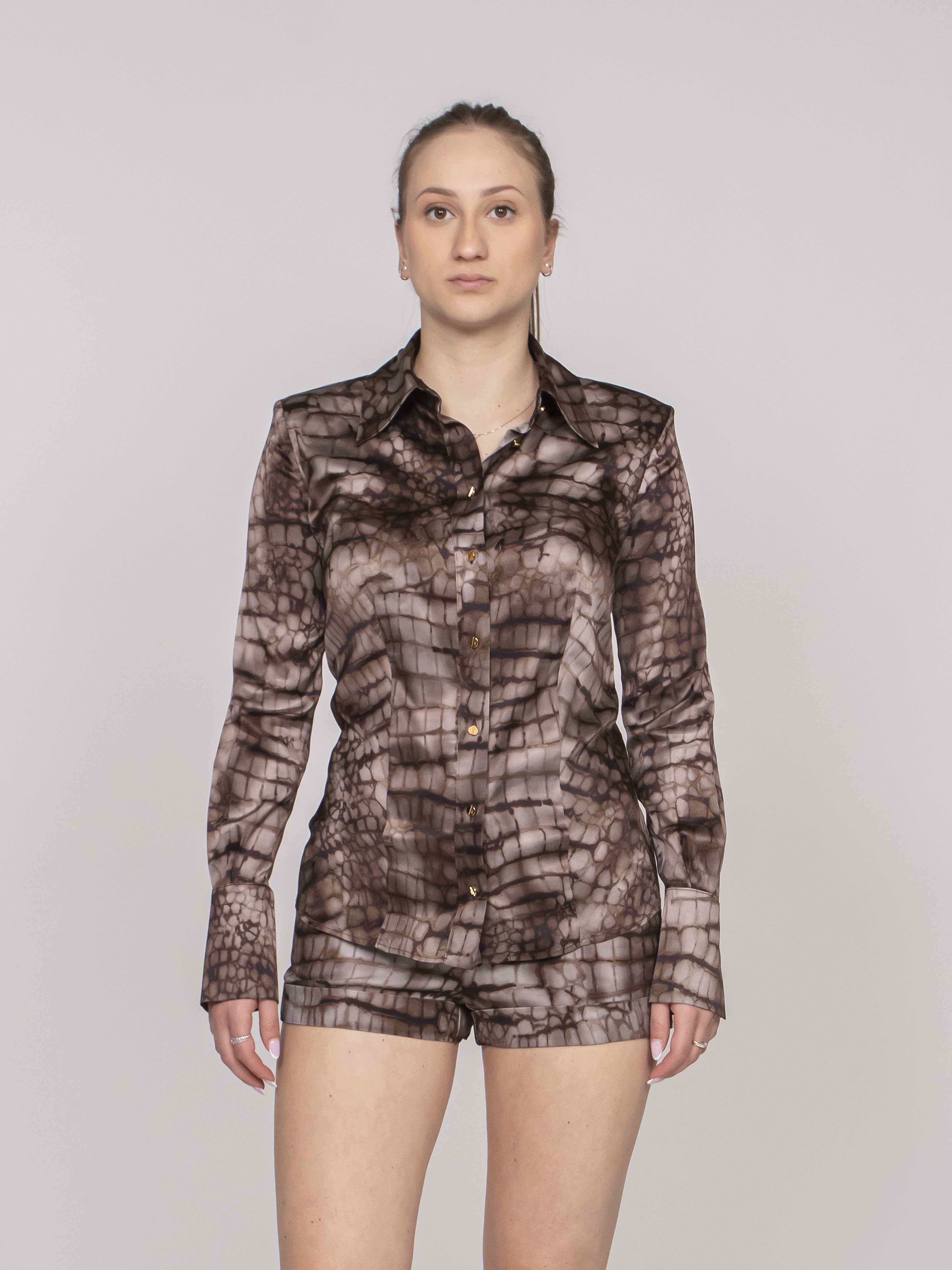 Elisabetta Franchi Camicia 644 CACAO