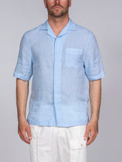 Paolo Pecora Camicia 6713 BLU/LILLA