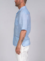 Paolo Pecora Camicia 6713 BLU/LILLA