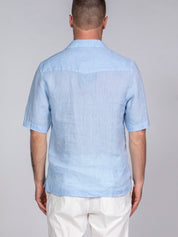 Paolo Pecora Camicia 6713 BLU/LILLA