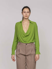 Elisabetta Franchi Camicia a Body EV3 ALOE