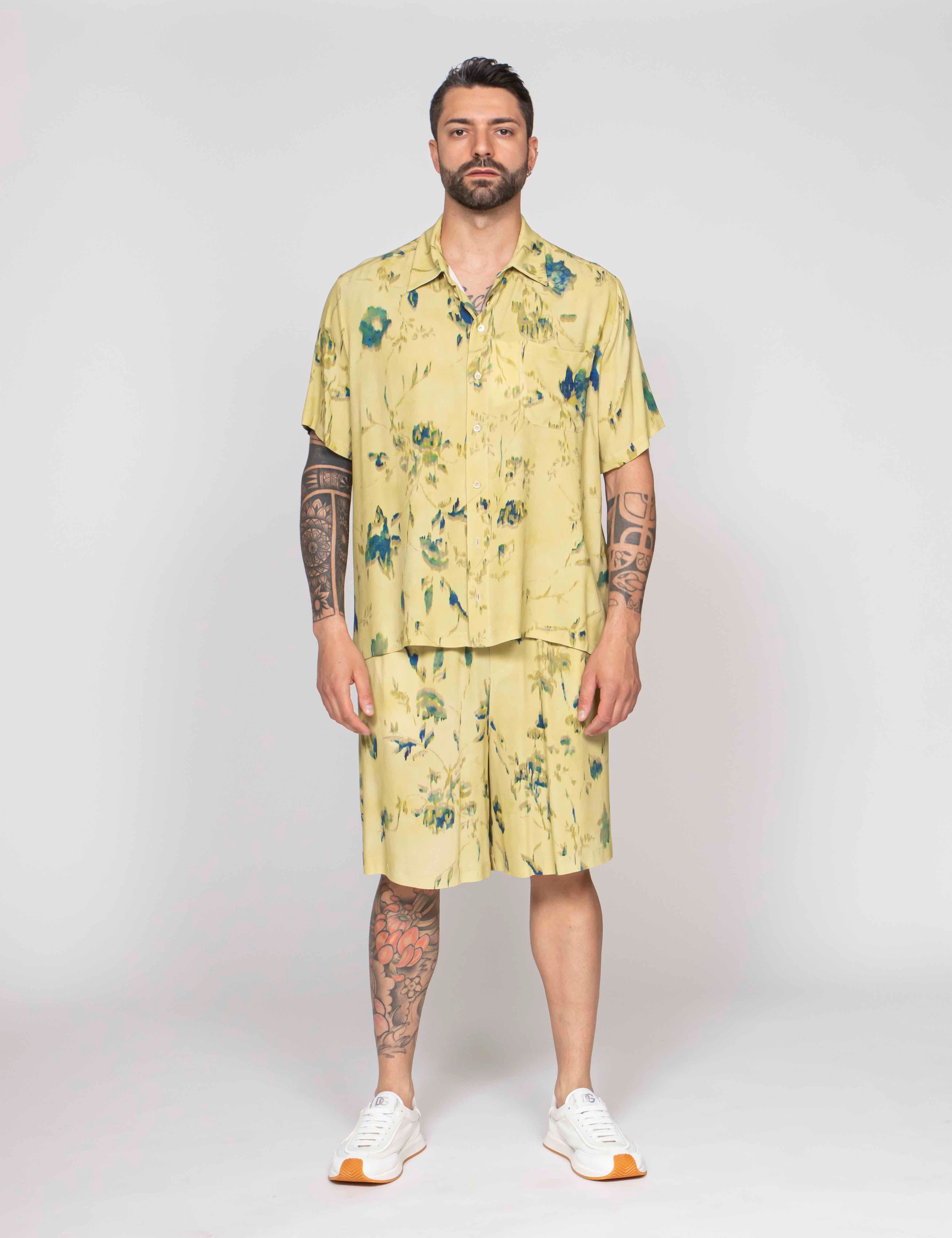 Amaranto Camicia ABF FLOWER