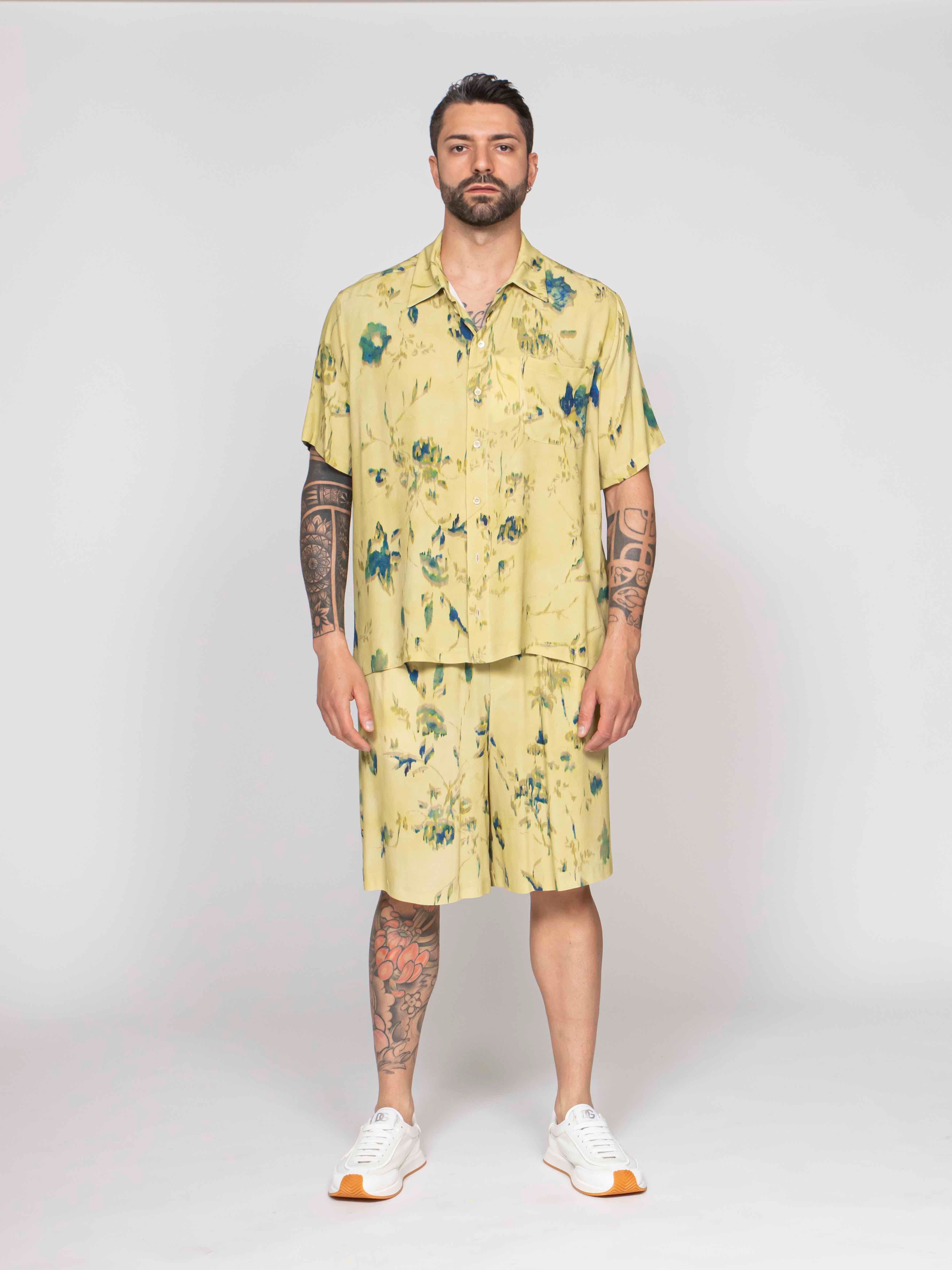 Amaranto Camicia ABF FLOWER