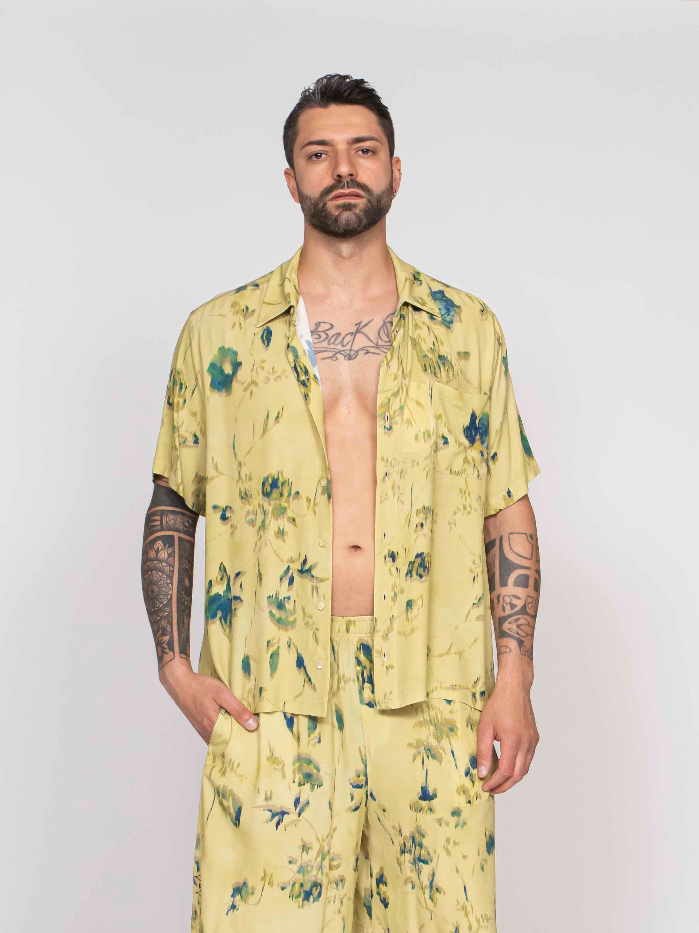 Amaranto Camicia ABF FLOWER