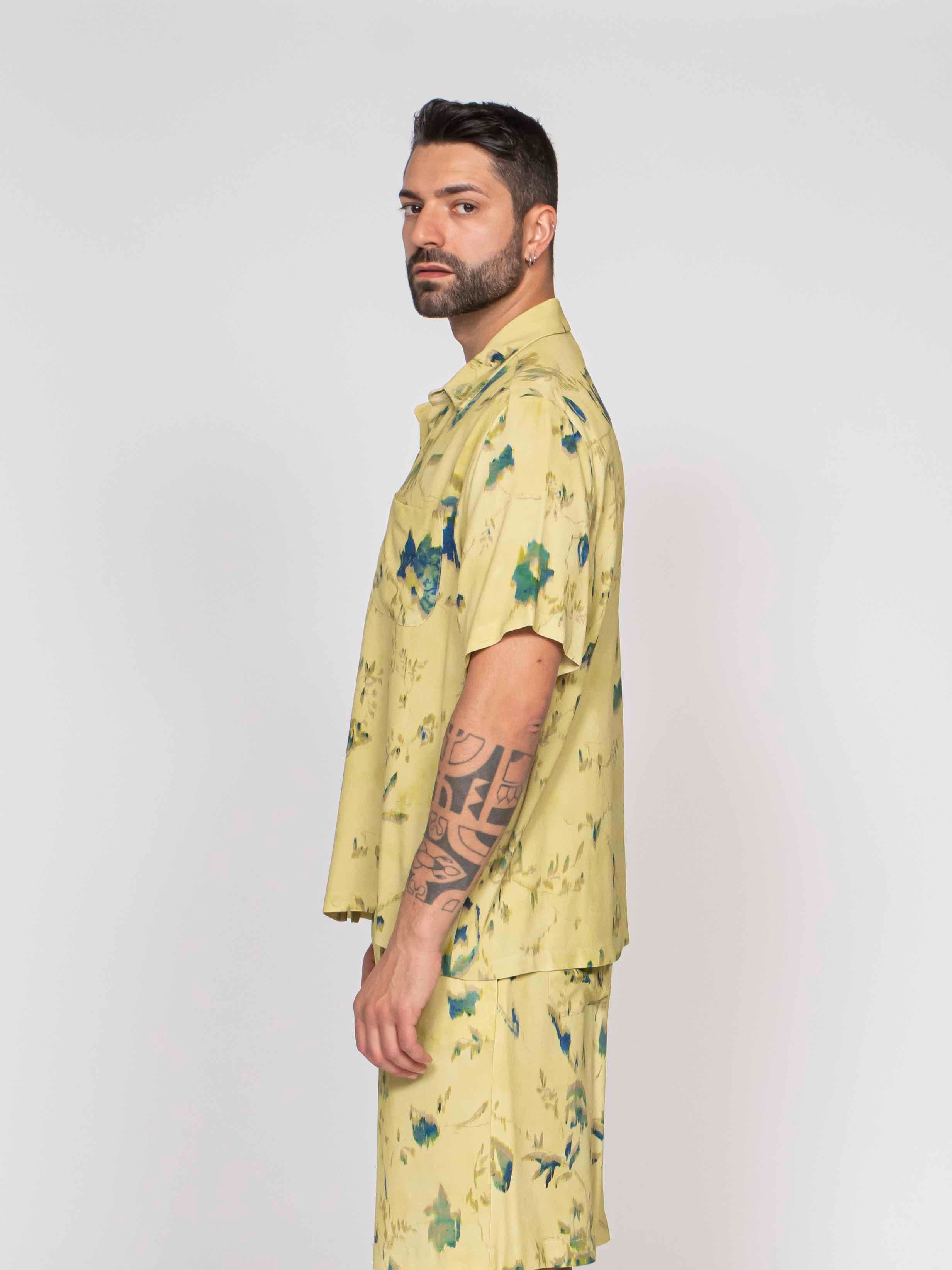 Amaranto Camicia ABF FLOWER