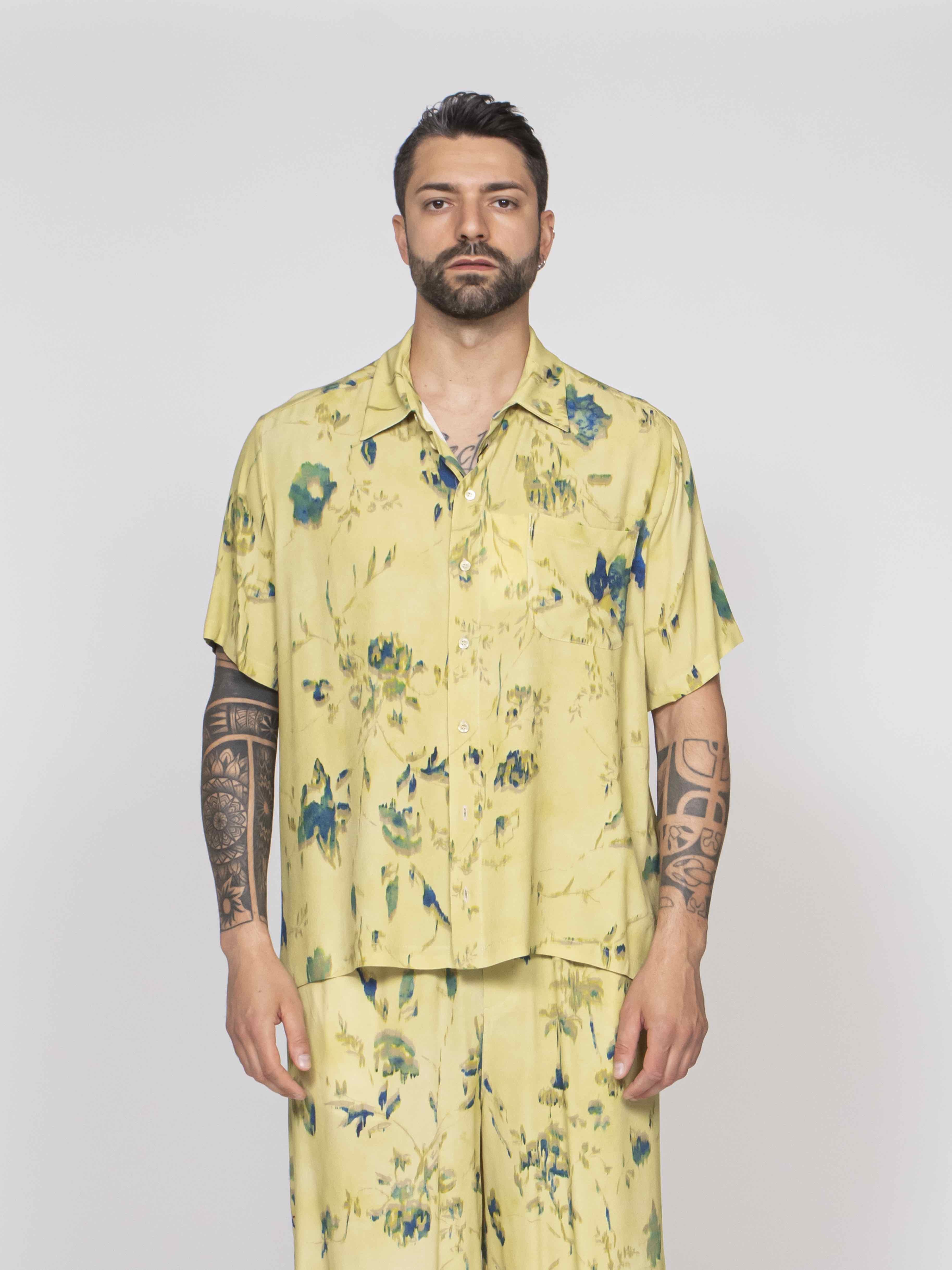Amaranto Camicia ABF FLOWER