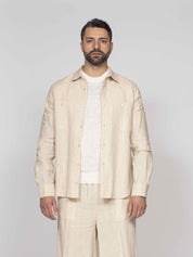 Amaranto Camicia ABU 03M LINO