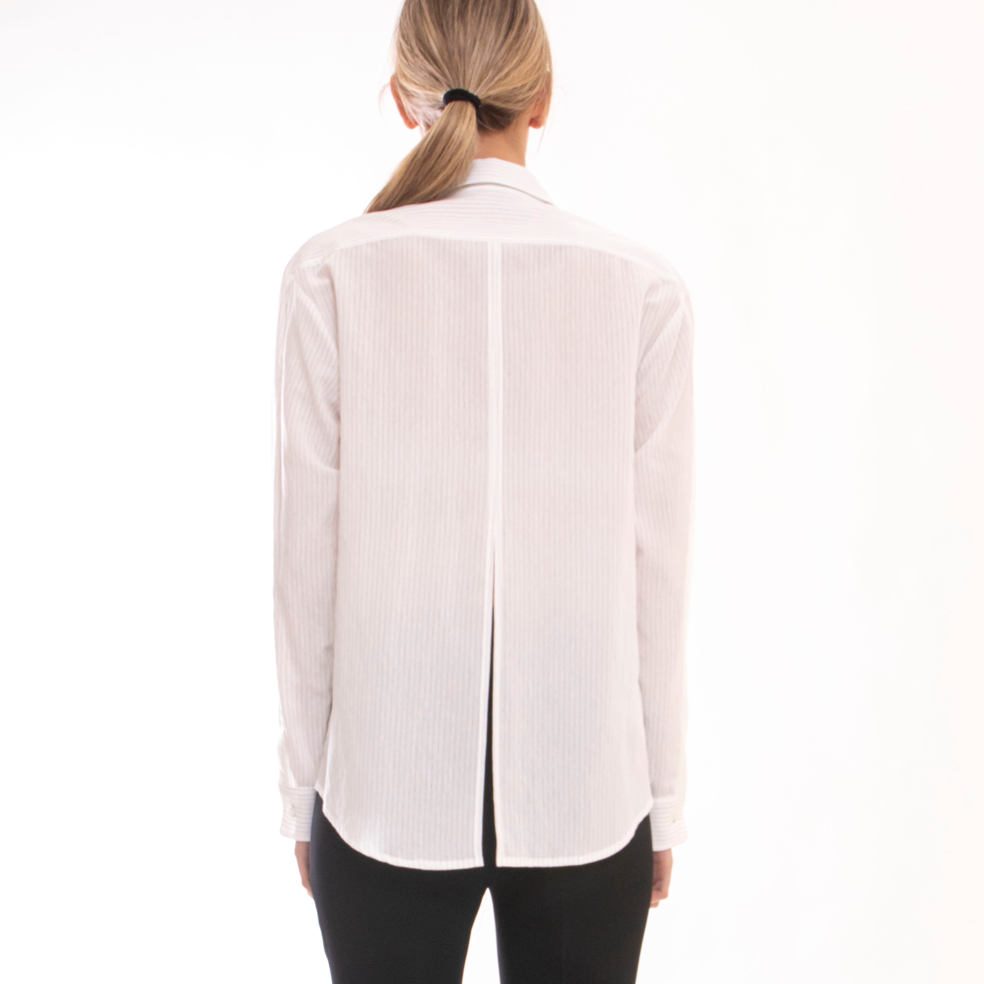 Tシャツ・カットソー PINKO FW24 CAMICIA (103708A273 ZZ1) Pinko Women's Shirt Bastonetto 103708-a273 Zz1 White/black